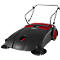 Schäfer Shop Pure handveger, veegcapaciteit 3200 m²/u, tot 30 l, L 1130 x B 850 x H 860/910/960 mm, zwart/rood