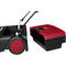 Schäfer Shop Pure handveger, veegcapaciteit 3200 m²/u, tot 30 l, L 1130 x B 850 x H 860/910/960 mm, zwart/rood