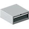 Schäfer Shop Pure ladekast 27-27, 1 lade, tot 200 kg, B 564 x D 572 x H 250 mm, antracietgrijs/wit aluminium.