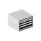 Schäfer Shop Pure ladekast 27-27, 4 schuifladen, tot 75 kg, B 564 x D 572 x H 400 mm, antracietgrijs/lichtgrijs