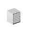 Schäfer Shop Pure ladekast 27-27, 6 laden, tot 200 kg, B 564 x D 572 x H 700 mm, lichtgrijs/lichtgrijs