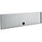 Schäfer Shop Pure Lochwand für AST31 Tischaufbau, bis 150 kg, B 2000 x H 380 mm, Stahl, weißaluminium