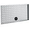 Schäfer Shop Pure Lochwand für AST31 Tischaufbau, bis 150 kg, B 750 x H 380 mm, Stahl, weißaluminium