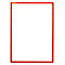 Schäfer Shop Pure Magneetlijst SSI standaard, A3 verticaal, rood, 5 stuks