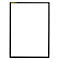 Schäfer Shop Pure Magneetlijst SSI standaard, A3 verticaal, zwart, 5 stuks