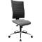 Office chair: Mesh back, grey seat, chrome frame with wheels. The chair is pictured against a white background.