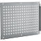 Schäfer Shop Pure Panneau latéral pour tables de travail réglables en hauteur manuellement AST31, 38 x 10 mm, jusqu'à 50 kg, acier, aluminium blanc