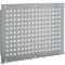 Schäfer Shop Pure Panneau latéral pour tables de travail réglables en hauteur manuellement AST31, 38 x 10 mm, jusqu'à 50 kg, acier, aluminium blanc