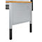 Schäfer Shop Pure Panneau latéral pour tables de travail réglables en hauteur manuellement AST31, 38 x 10 mm, jusqu'à 50 kg, acier, aluminium blanc