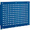 Schäfer Shop Pure Panneau latéral pour tables de travail réglables en hauteur manuellement AST31, trame de trous 38 x 10 mm, jusqu'à 50 kg, acier, bleu gentiane