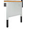 Schäfer Shop Pure Panneau latéral pour tables de travail réglables en hauteur manuellement AST31, trame de trous 38 x 10 mm, jusqu'à 50 kg, acier, gris clair