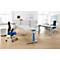 Schäfer Shop Pure Pied de table raccourci PLANOVA BASIC, alu blanc