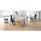 Schäfer Shop Pure Pied de table raccourci PLANOVA BASIC, alu blanc