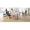 Schäfer Shop Pure Pied de table raccourci PLANOVA BASIC, alu blanc