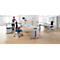 Schäfer Shop Pure Pied de table raccourci PLANOVA BASIC, alu blanc