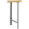 Schäfer Shop Pure Piétement pour plateau de travail, hauteur non ajustable, argent clair
