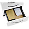 Schäfer Shop Pure Rollcontainer 1233, Utensilienauszug + 3 Schubladen, abschließbar, runde Metallgriffe, B 434 x T 600 x H 570 mm, lichtgrau/lichtgrau