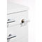 Schäfer Shop Pure Rollcontainer 333, 3 Schubladen, eckige Metallgriffe, abschließbar, B 434 x T 600 x H 570 mm, weiß/anthrazit