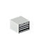 Schäfer Shop Pure Schubladenschrank 27-27, 4 Schubl., bis 200 kg, B 564 x T 572 x H 400 mm, enzianblau/enzianblau