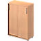 Schäfer Shop Pure Schuifdeurkast Proplana, 3 ordnerhoogten, breedte 800 mm, hoogte 1160 mm, beukenpatroon 