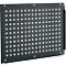 Schäfer Shop Pure Seitenblende für manuell höhenverstellbare Arbeitstische AST31, 38 x 10 mm Lochraster, bis 50 kg, Stahl, anthrazitgrau