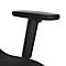 Schäfer Shop Pure Silla de oficina SSI Proline Edition, con reposabrazos, mecanismo sincronizado, asiento ergonómico, respaldo de malla 3D, negro/aluminio plateado