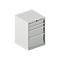 Schäfer Shop Pure SSI SCHÄFER ladekast 27-27, 4 lades, tot 75 kg, B 564 x D 572 x H 800 mm, lichtgrijs/lichtgrijs