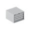 Schäfer Shop Pure SSI SCHÄFER ladekast 27-27, 4 schuifladen, tot 75 kg, B 564 x D 572 x H 400 mm, blank aluminium/blank aluminium