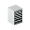 Schäfer Shop Pure SSI SCHÄFER ladekast 27-27, 7 schuifladen, tot 75 kg, B 564 x D 572 x H 850 mm, antracietgrijs/lichtgrijs