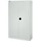 Schäfer Shop Pure Stahlschrank, aus Stahl, 4 Böden, 5 OH, abschließbar, B 1200 x T 400 x H 1935 mm, Lichtgrau RAL 7035