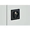 Schäfer Shop Pure Stahlschrank, aus Stahl, 4 Böden, 5 OH, abschließbar, B 1200 x T 400 x H 1935 mm, Lichtgrau RAL 7035