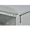 Schäfer Shop Pure Stahlschrank, aus Stahl, 4 Böden, 5 OH, abschließbar, B 800 x T 400 x H 1935 mm, lichtgrau RAL 7035