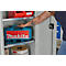 Schäfer Shop Pure Stahlschrank, aus Stahl, 4 Böden, 5 OH, abschließbar, B 800 x T 400 x H 1935 mm, lichtgrau RAL 7035