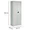 Schäfer Shop Pure Stahlschrank, aus Stahl, 4 Böden, 5 OH, abschließbar, B 800 x T 400 x H 1935 mm, lichtgrau RAL 7035