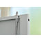 Schäfer Shop Pure stalen kast, gemaakt van staal, 4 legplanken, 5 OH, afsluitbaar, B 1200 x D 400 x H 1935 mm, lichtgrijs RAL 7035