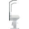 Schäfer Shop Pure Structure de table pour tables de travail AST31, 2 x colonnes de montage, 1 x paroi perforée, L 2000 x H 1615 mm, acier, gris anthracite/aluminium blanc