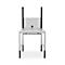 Schäfer Shop Pure Structure de table pour tables de travail AST31, 2 x colonnes de montage, 1 x paroi perforée, L 750 x H 1035 mm, acier, gris anthracite/aluminium blanc