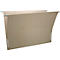 Opened cardboard hanging file with metal holder.