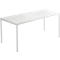 Schäfer Shop Pure Table en tube d'acier, rectangulaire, pied en tube carré, L 1400 x P 700 zéro x H 720 mm, gris clair/gris clair