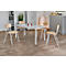 Schäfer Shop Pure Table en tube d'acier, rectangulaire, pied en tube carré, L 1400 x P 700 zéro x H 720 mm, gris clair/gris clair