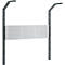 Schäfer Shop Pure Tischaufbau für Arbeitstische AST31, 2 x Aufbausäulen, 1 x Lochwand, B 1500 x H 1615 mm, Stahl, anthrazitgrau/weißaluminium