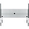 Schäfer Shop Pure Tischaufbau für Arbeitstische AST31, 2 x Aufbausäulen, 1 x Lochwand, B 2000 x H 1035 mm, Stahl, anthrazitgrau/weißaluminium