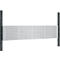 Schäfer Shop Pure Tischaufbau für Arbeitstische AST31, 2 x Aufbausäulen, 1 x Lochwand, B 2000 x H 1035 mm, Stahl, anthrazitgrau/weißaluminium