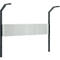 Schäfer Shop Pure Tischaufbau für Arbeitstische AST31, 2 x Aufbausäulen, 1 x Lochwand, B 2000 x H 1615 mm, Stahl, anthrazitgrau/lichtgrau