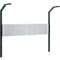 Schäfer Shop Pure Tischaufbau für Arbeitstische AST31, 2 x Aufbausäulen, 1 x Lochwand, B 2000 x H 1615 mm, Stahl, anthrazitgrau/weißaluminium