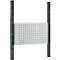 Schäfer Shop Pure Tischaufbau für Arbeitstische AST31, 2 x Aufbausäulen, 1 x Lochwand, B 750 x H 1035 mm, Stahl, anthrazitgrau/lichtgrau