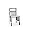 Schäfer Shop Pure Tischaufbau für Arbeitstische AST31, 2 x Aufbausäulen, 1 x Lochwand, B 750 x H 1035 mm, Stahl, anthrazitgrau/weißaluminium