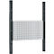 Schäfer Shop Pure Tischaufbau für Arbeitstische AST31, 2 x Aufbausäulen, 1 x Lochwand, B 750 x H 1035 mm, Stahl, anthrazitgrau/weißaluminium