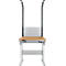 Schäfer Shop Pure Tischaufbau für Arbeitstische AST31, 2 x Aufbausäulen, 1 x Lochwand, B 750 x H 1615 mm, Stahl, anthrazitgrau/weißaluminium