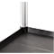 Schäfer Shop Pure Tischwagen, 2 Etagen, bis 200 kg, 2 Schiebebügel, Lenkrollen, Aluminium & Kunststoff, L 850 x B 480 x H 950 mm, Etagen schwarz
